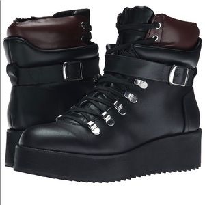 Steve Madden Oxblood Platform Hiking boots